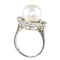 Bague 51 Bague Art déco 1920 en platine, perle et diamants 58 Facettes 24110-0137