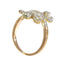 Bague 52 Bague Belle Époque croisée en or 18K et diamants 58 Facettes 24121-0294