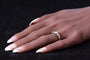 Bague 61 Bague victorienne vers 1840 en or jaune 18K et argent, diamants 58 Facettes 24137-0127