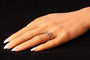 Bague 61 Bague victorienne vers 1840 en or jaune 18K et argent, diamants 58 Facettes 24137-0127