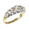 Bague 62 Époque victorienne - Bague alliance en or jaune 18K, argent et diamants 58 Facettes 24161-0040