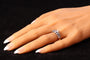 Bague 62 Époque victorienne - Bague alliance en or jaune 18K, argent et diamants 58 Facettes 24161-0040