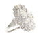 Bague 56 Bague vintage années 1950 Art déco en platine et diamants 58 Facettes 24002-0086
