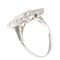 Bague 56 Bague vintage années 1950 Art déco en platine et diamants 58 Facettes 24002-0086