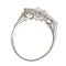 Bague 56 Bague vintage années 1950 Art déco en platine et diamants 58 Facettes 24002-0086