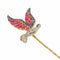 Broche Pince à cravate vintage Art déco - Oiseau en or 18K et pierres 58 Facettes 24204-0272