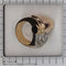 Bague 54 Bague vintage années 1950 en or 18K, platine et diamants 58 Facettes 24275-0277