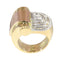 Bague 54 Bague vintage années 1950 en or 18K, platine et diamants 58 Facettes 24275-0277