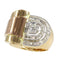 Bague 54 Bague vintage années 1950 en or 18K, platine et diamants 58 Facettes 24275-0277