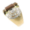 Bague 54 Bague vintage années 1950 en or 18K, platine et diamants 58 Facettes 24275-0277
