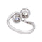 Bague 53 Bague toi et moi en or blanc 18 carats avec diamants et saphir 58 Facettes 4951644CN