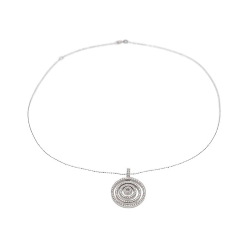 Collier Collier pendentif en or blanc 18 carats serti de diamants 58 Facettes 4673465RV