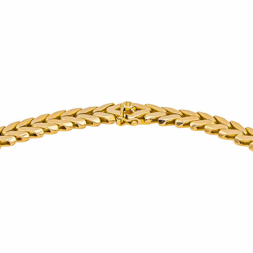 Collier Collier en or jaune 18 carats avec saphir et diamants 58 Facettes 5026620CN