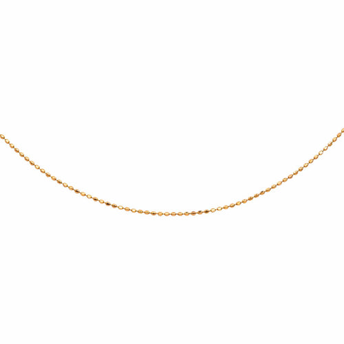 Collier Collier chaîne maille boules en or rose 18 carats 58 Facettes 2911681CN
