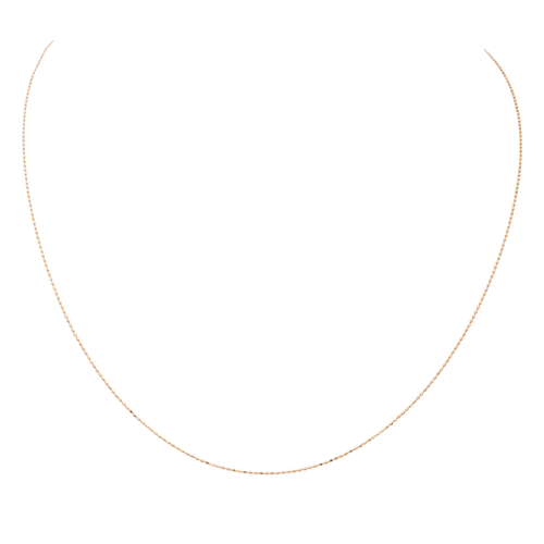 Collier Collier chaîne maille boules en or rose 18 carats 58 Facettes 2911681CN