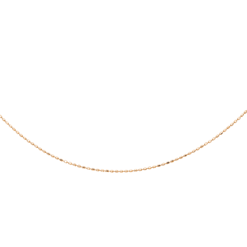 Collier Collier chaîne maille boules en or rose 18 carats 58 Facettes 2911681CN