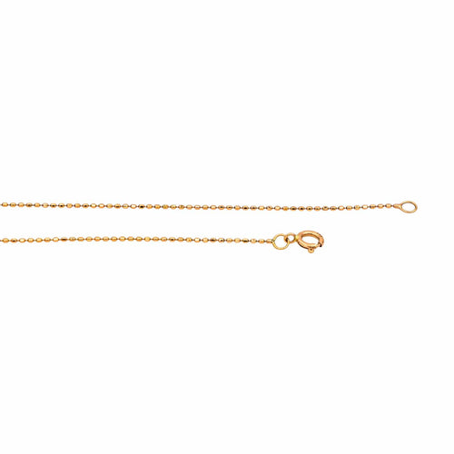 Collier Collier chaîne maille boules en or rose 18 carats 58 Facettes 2911681CN