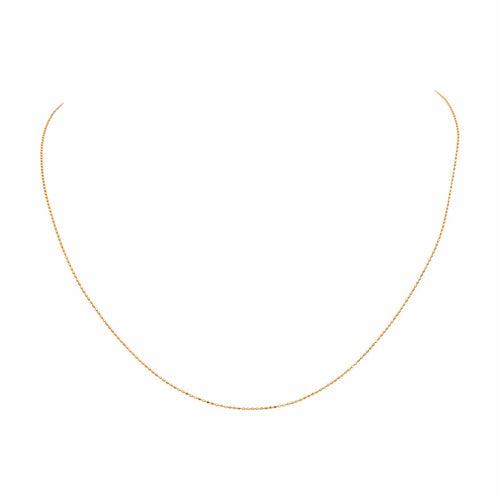 Collier Collier chaîne maille boules en or rose 18 carats 58 Facettes 2911681CN