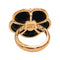 Bague 55 Pasquale Bruni - Bague fleur en or rose avec onyx et diamants 58 Facettes 4908648RV