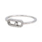 Bague 51 Messika Move Uno - Bague pavée en or blanc et diamants 58 Facettes 4993415CN