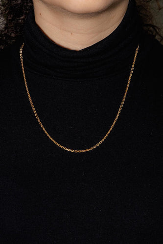 Collier Collier maille forçat en or jaune 18 carats 58 Facettes 4719573CN