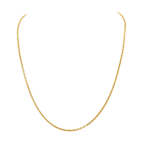 Collier Collier maille forçat en or jaune 18 carats 58 Facettes 4719573CN