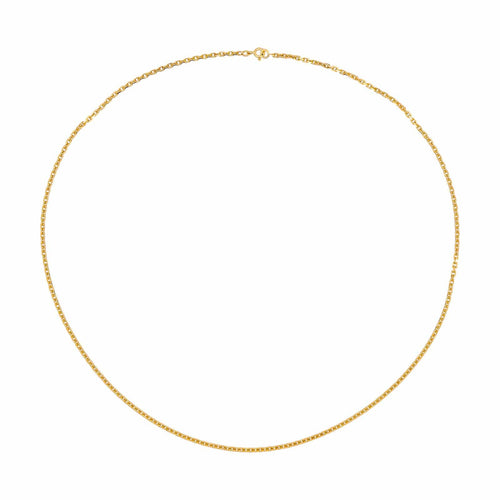 Collier Collier maille forçat en or jaune 18 carats 58 Facettes 4719573CN