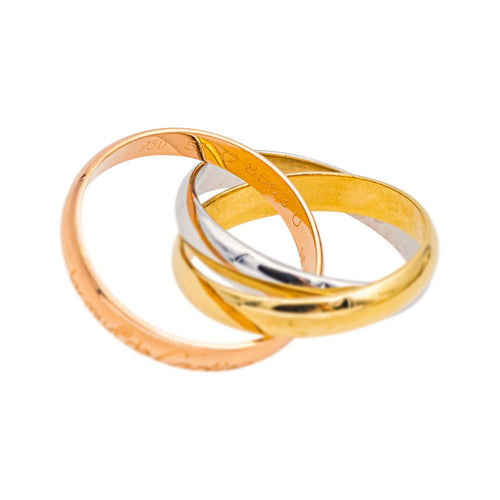 Bague 51 Cartier Trinity - Bague en or rose, or jaune et or blanc 58 Facettes 4952740RV