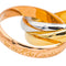 Bague 51 Cartier Trinity - Bague en or rose, or jaune et or blanc 58 Facettes 4952740RV