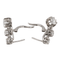 Boucles d'oreilles Boucles d'oreilles dormeuses en or blanc 18 carats et diamants 58 Facettes 2960964CN