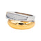 Bague 51 Bague bicolore en or jaune et or blanc 18 carats 58 Facettes 4599593CN