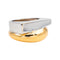 Bague 51 Bague bicolore en or jaune et or blanc 18 carats 58 Facettes 4599593CN
