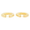 Boucles d'oreilles Boucles d'oreilles créoles torsadées en or jaune 18 carats 58 Facettes 1751503CN