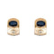 Boucles d'oreilles Boucles d’oreilles dormeuses en or jaune 18 carats saphirs et diamants 58 Facettes 4242563CN