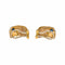 Boucles d'oreilles Boucles d’oreilles dormeuses en or jaune 18 carats saphirs et diamants 58 Facettes 4242563CN