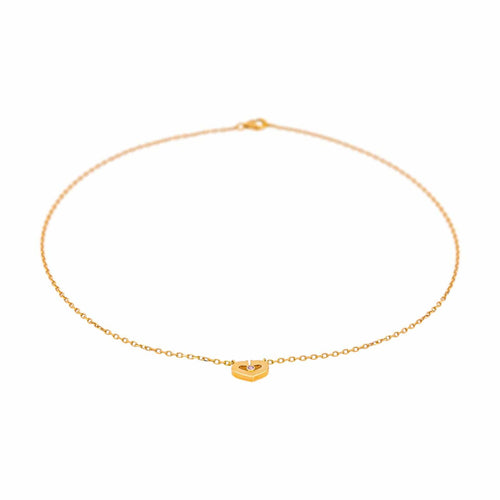 Collier Cartier Cœur - Collier en or jaune avec saphir 58 Facettes 4944052RV