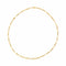 Collier Collier chaîne maille Figaro en or rose 18 carats 58 Facettes 4823794CN