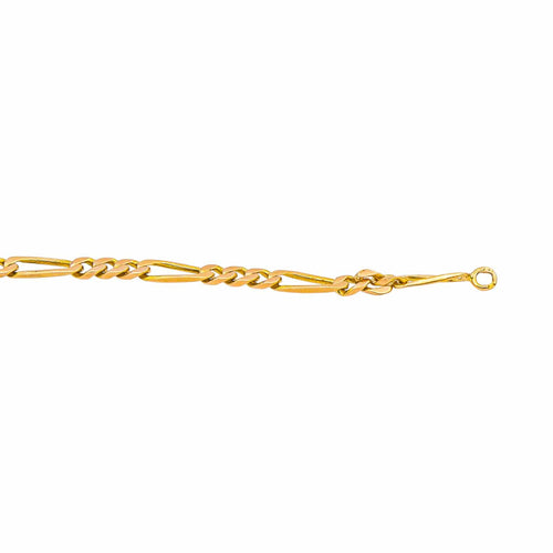 Collier Collier chaîne maille Figaro en or rose 18 carats 58 Facettes 4823794CN