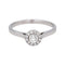 Bague 53 Bague pavée en or blanc 18 carats et diamants 58 Facettes 4723531CN