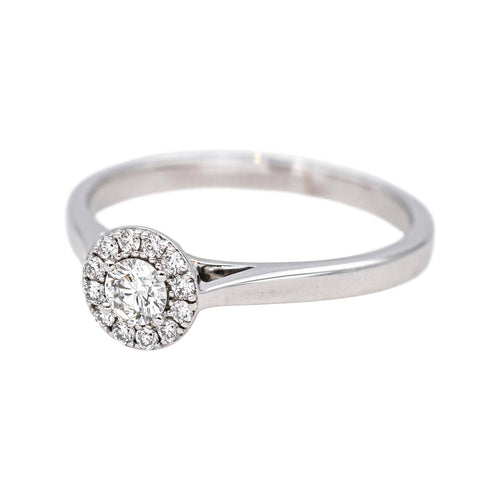 Bague 53 Bague pavée en or blanc 18 carats et diamants 58 Facettes 4723531CN
