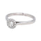 Bague 53 Bague pavée en or blanc 18 carats et diamants 58 Facettes 4723531CN
