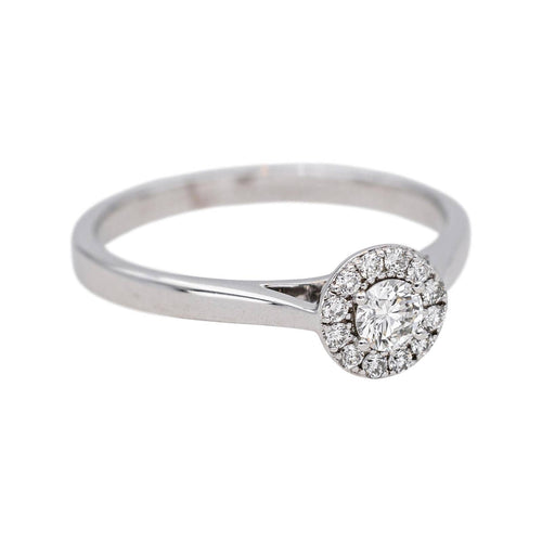 Bague 53 Bague pavée en or blanc 18 carats et diamants 58 Facettes 4723531CN