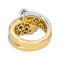 Bague 53 Bague en or jaune et or blanc 18 carats avec diamants 58 Facettes 4442219RV