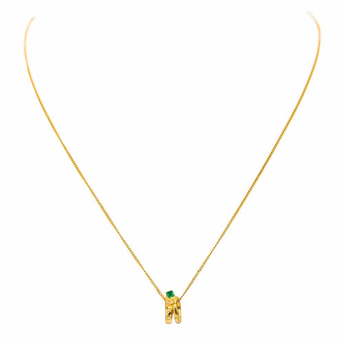 Pendentif Gucci - Pendentif Ouroboros en or jaune émeraude 58 Facettes 4653168RV