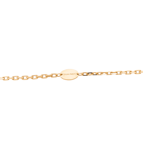 Collier Chaumet Jeux de Liens - Collier sautoir en or rose, diamants et nacre 58 Facettes 1347094CN