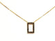 Collier Collier en or rose 18 carats avec diamants noirs 58 Facettes 579204RV