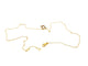 Collier Collier en or rose 18 carats avec diamants noirs 58 Facettes 579204RV