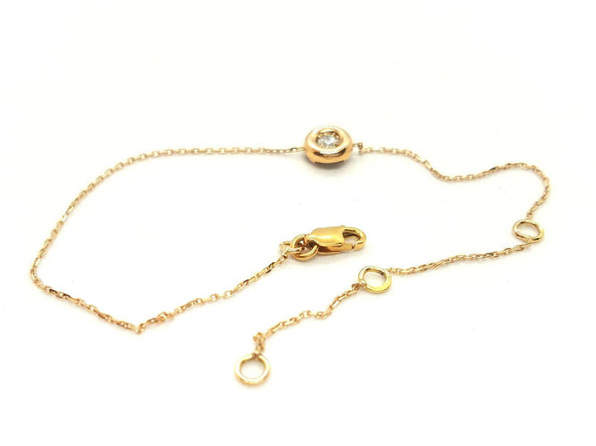 Bracelet Bracelet en or rose 18 carats avec diamant 58 Facettes 579021RV