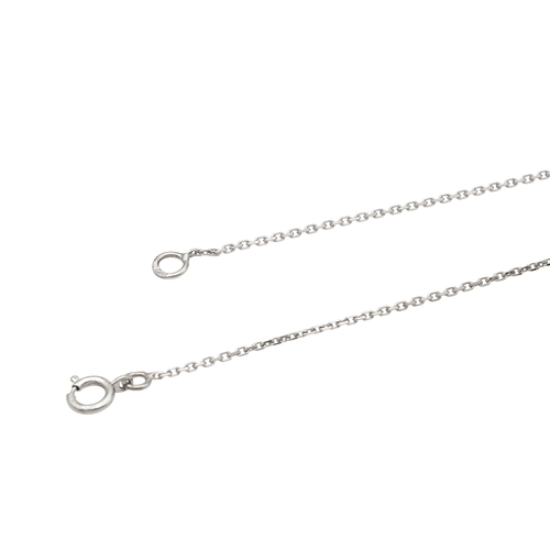 Collier Collier en or blanc 18 carats avec diamant taille brillant 0,012 ct 58 Facettes 579081RV