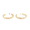Boucles d'oreilles Boucles d'oreilles créoles torsadées en or jaune 18 carats 58 Facettes 1955912CN